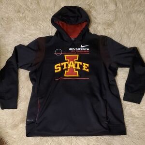 Men's Nike Black Iowa State Cyclones 2021 Team Sideline Performance Pullover